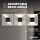 Ledvion LED Wandlamp Buiten Zwart - Tweezijdig - 3000K - 6W Ledvion LED Wandlamp Buiten Zwart - Tweezijdig - 3000K - 6W