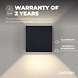 Ledvion LED Wandlamp Buiten Zwart - Tweezijdig - 3000K - 6W Ledvion LED Wandlamp Buiten Zwart - Tweezijdig - 3000K - 6W