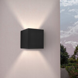 Ledvion LED Wandlamp Buiten Zwart - Tweezijdig - 3000K -  6W