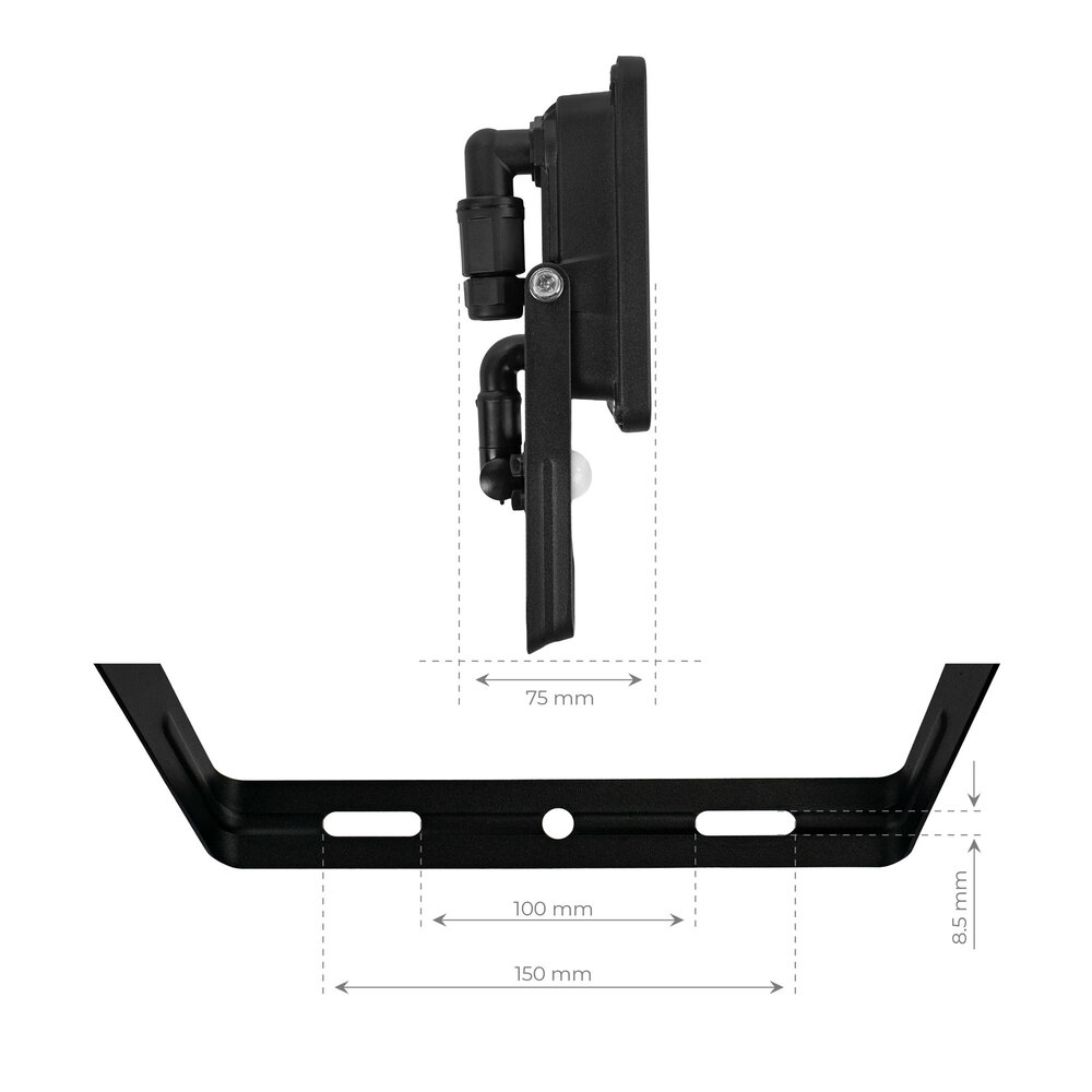 Ledvion Osram LED Breedstraler met Sensor 100W – 6500K - Quick Connector - 5 Jaar garantie Ledvion Osram LED Breedstraler met Sensor 100W – 6500K - Quick Connector - 5 Jaar garantie