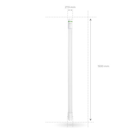 Ledvion LED TL Buis 150CM - 28W - 6500K - 185lm/W - Energie Label B - High Efficiency Ledvion LED TL Buis 150CM - 28W - 6500K - 185lm/W - Energie Label B - High Efficiency