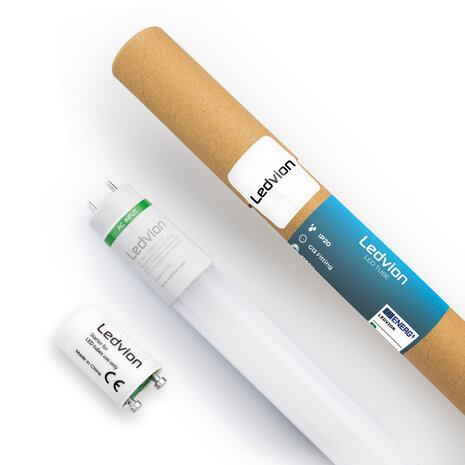 Ledvion LED TL Buis 60CM - 6.3W - 4000K - 175lm/W - High Efficiency - Energie Label C