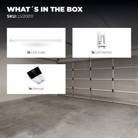 Ledvion LED TL Buis 60CM - 6.3W - 4000K - 175lm/W - High Efficiency - Energie Label C