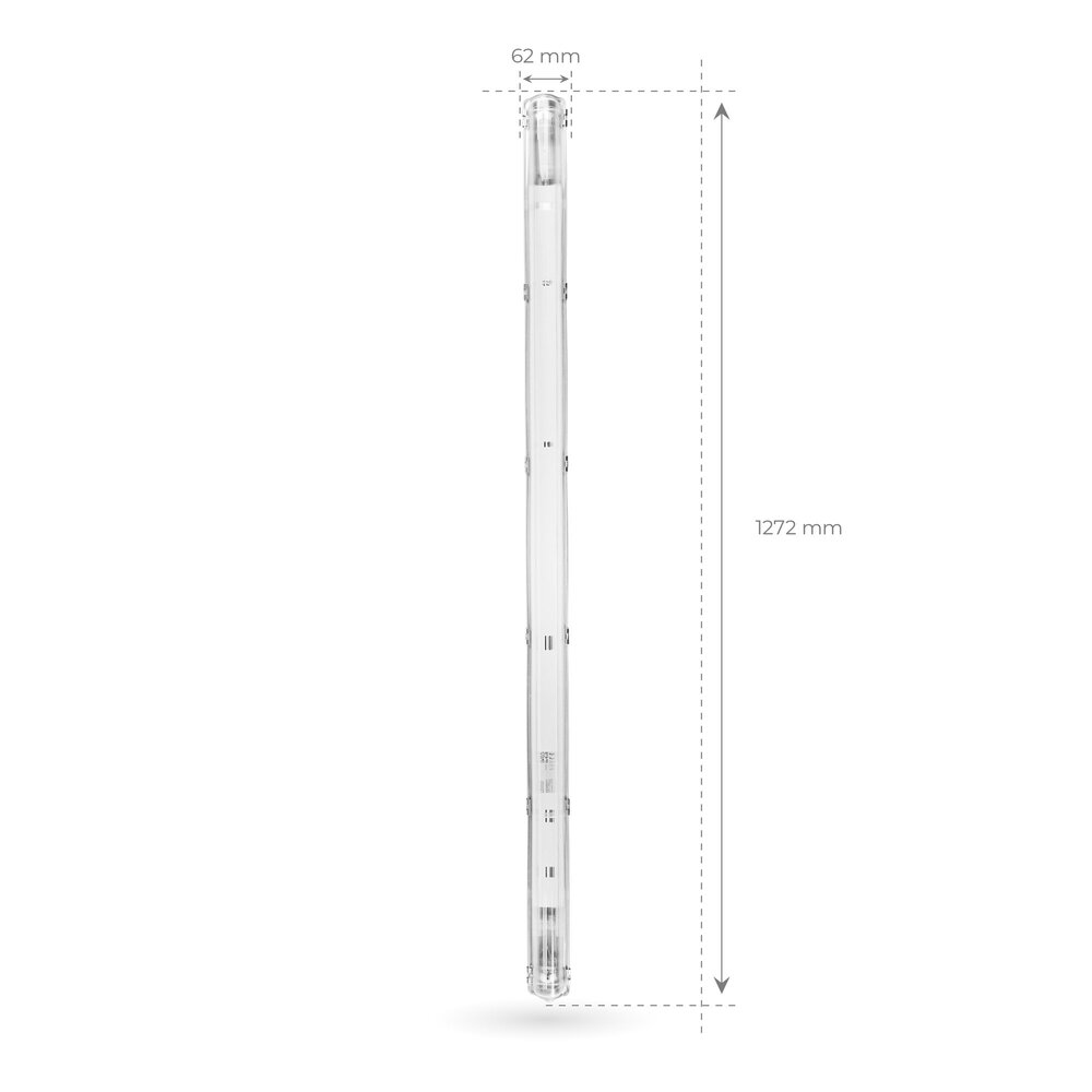 Ledvion LED TL Armatuur 120CM - 18W - 3330 Lumen - 4000K - High Efficiency - Energie Label B - IP65 - Incl. LED TL