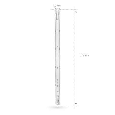 Ledvion LED TL Armatuur 120CM - 18W - 3330 Lumen - 6500K - High Efficiency - Energie Label B - IP65 - Incl. LED TL Ledvion LED TL Armatuur 120CM - 18W - 3330 Lumen - 6500K - High Efficiency - Energie Label B - IP65 - Incl. LED TL