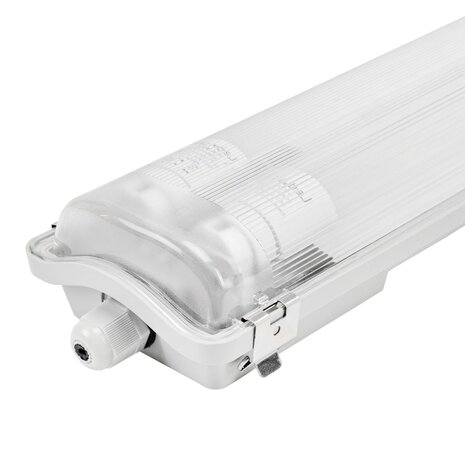 Ledvion LED TL Armatuur 120CM - 2x 18W - 6660 Lumen - 6500K - High Efficiency - Energie Label B - IP65 - Incl. LED TL Ledvion LED TL Armatuur 120CM - 2x 18W - 6660 Lumen - 6500K - High Efficiency - Energie Label B - IP65 - Incl. LED TL