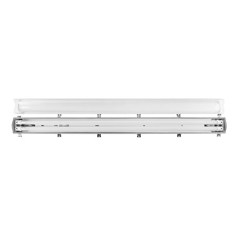 Ledvion LED TL Armatuur 120CM - 2x 18W - 6660 Lumen - 6500K - High Efficiency - Energie Label B - IP65 - Incl. LED TL Ledvion LED TL Armatuur 120CM - 2x 18W - 6660 Lumen - 6500K - High Efficiency - Energie Label B - IP65 - Incl. LED TL