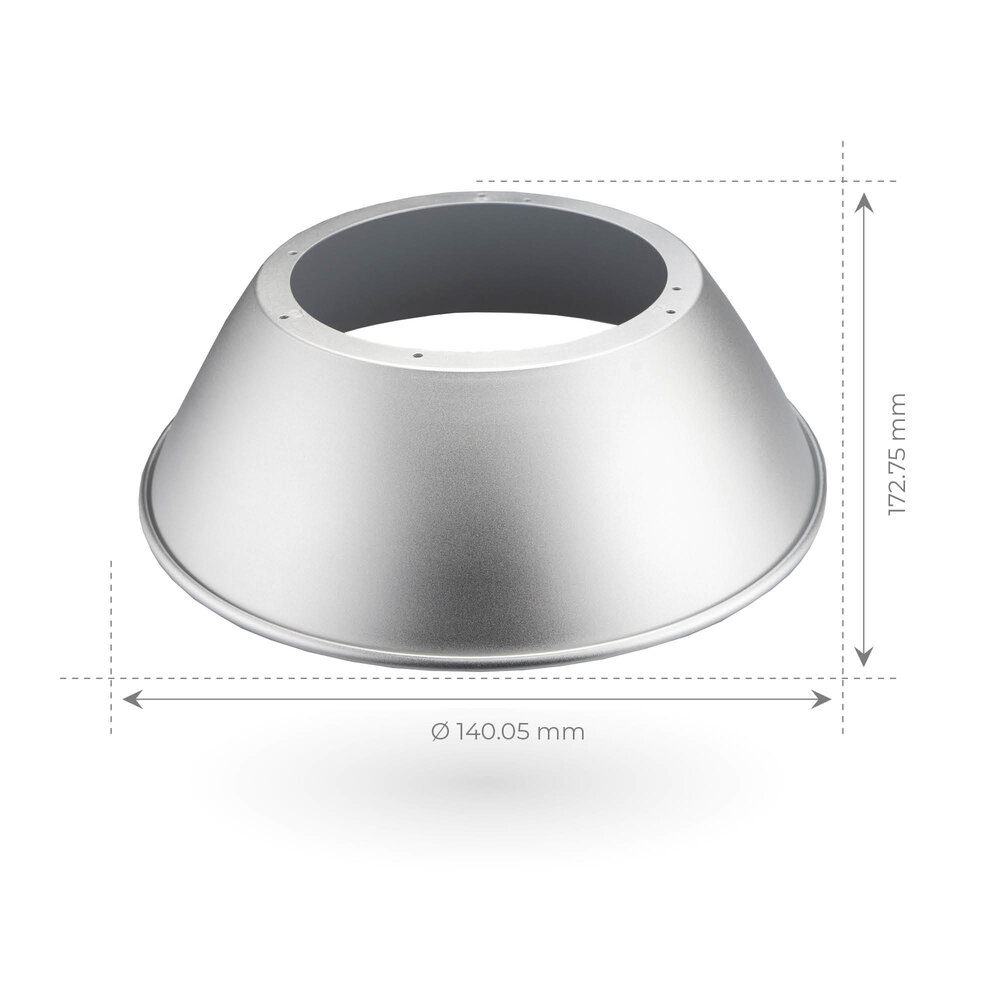 Ledvion Reflector Aluminium 90° voor Lumileds High Bay 80/100/150W