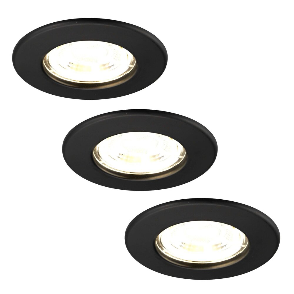 Ledvion Dimbare LED Inbouwspot Zwart - IP65 - 5W - 2700K - 5 Jaar Garantie - Geschikt voor de Badkamer Ledvion Dimbare LED Inbouwspot Zwart - IP65 - 5W - 2700K - 5 Jaar Garantie - Geschikt voor de Badkamer