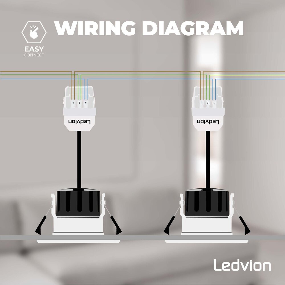Ledvion Dimbare LED Inbouwspot Wit - IP65 - 5W - 2700K - 5 Jaar Garantie - Geschikt voor de Badkamer Ledvion Dimbare LED Inbouwspot Wit - IP65 - 5W - 2700K - 5 Jaar Garantie - Geschikt voor de Badkamer