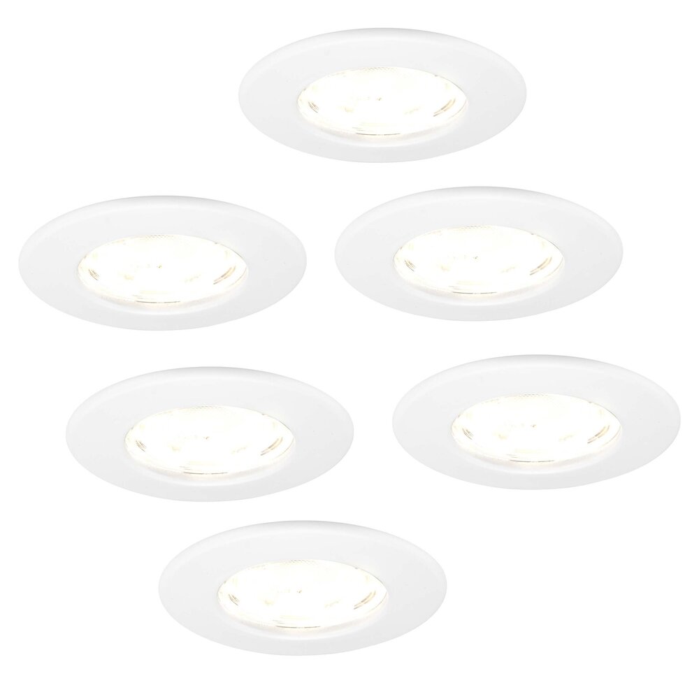 Ledvion Dimbare LED Inbouwspot Wit - IP65 - 5W - 2700K - 5 Jaar Garantie - Geschikt voor de Badkamer Ledvion Dimbare LED Inbouwspot Wit - IP65 - 5W - 2700K - 5 Jaar Garantie - Geschikt voor de Badkamer