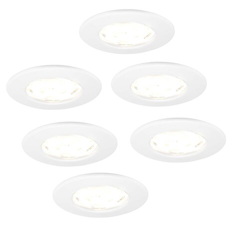 Ledvion Dimbare LED Inbouwspot Wit - IP65 - 5W - 2700K - 5 Jaar Garantie - Geschikt voor de Badkamer Ledvion Dimbare LED Inbouwspot Wit - IP65 - 5W - 2700K - 5 Jaar Garantie - Geschikt voor de Badkamer
