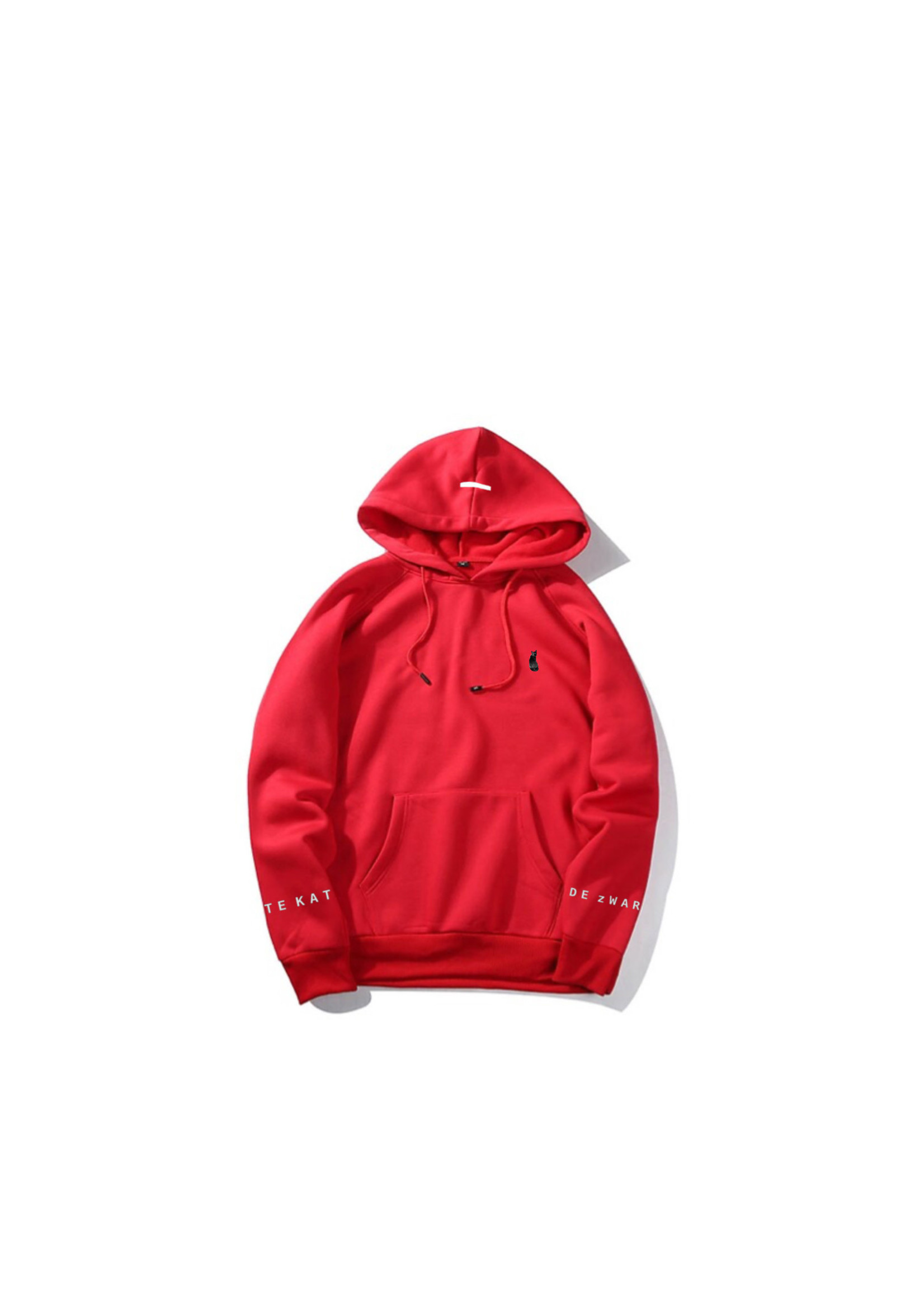 De zwarte kat Mannen hoddie
