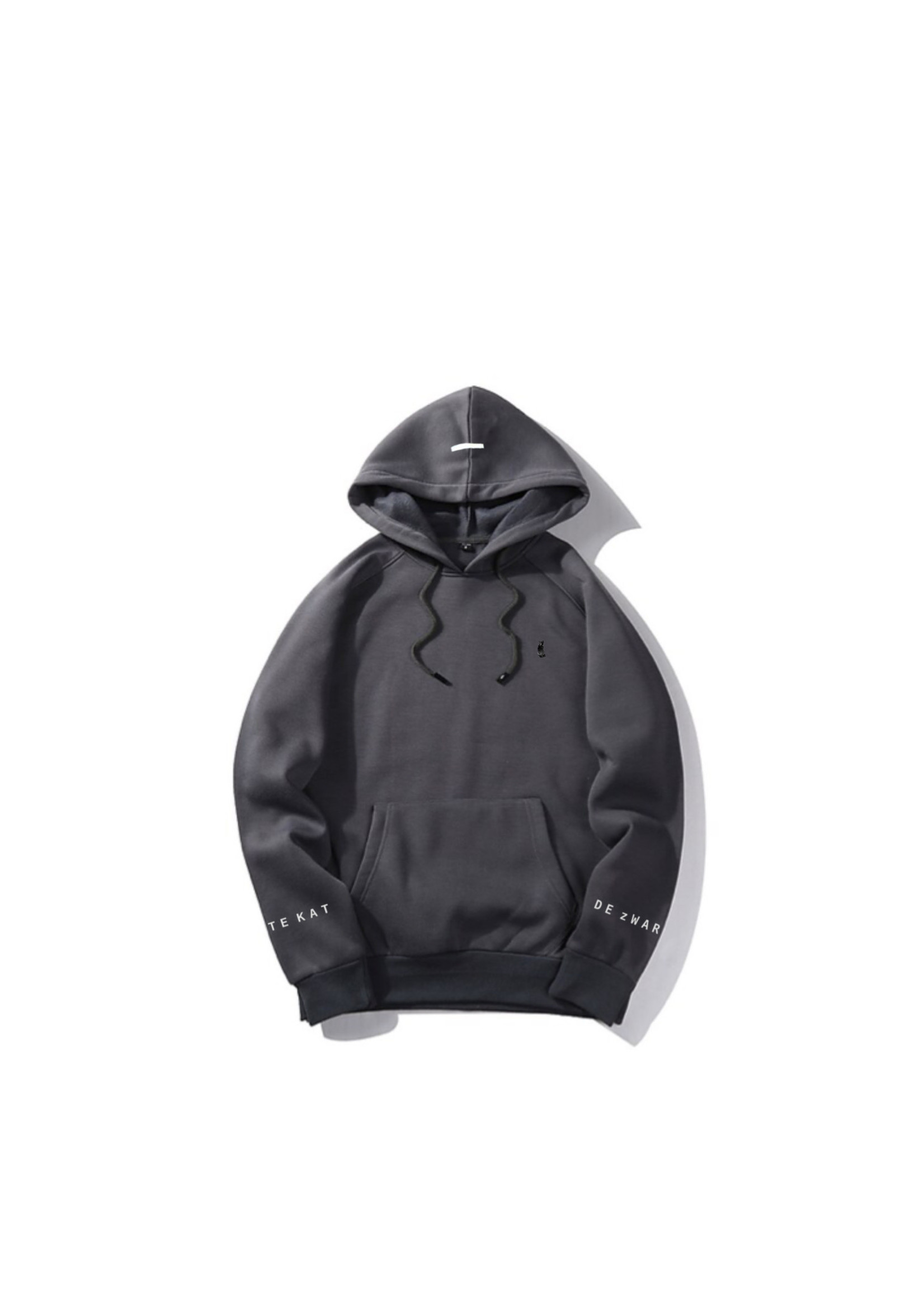 De zwarte kat Mannen hoddie