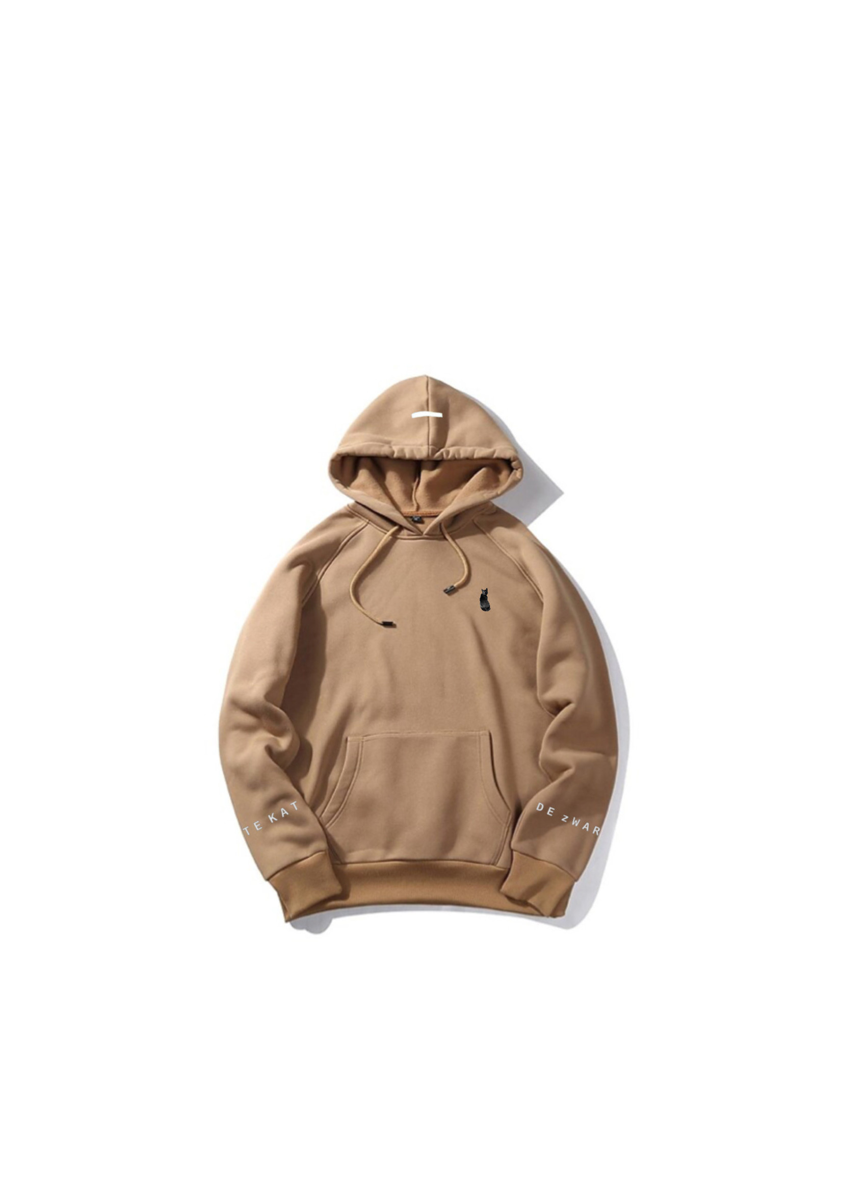 De zwarte kat Mannen hoddie