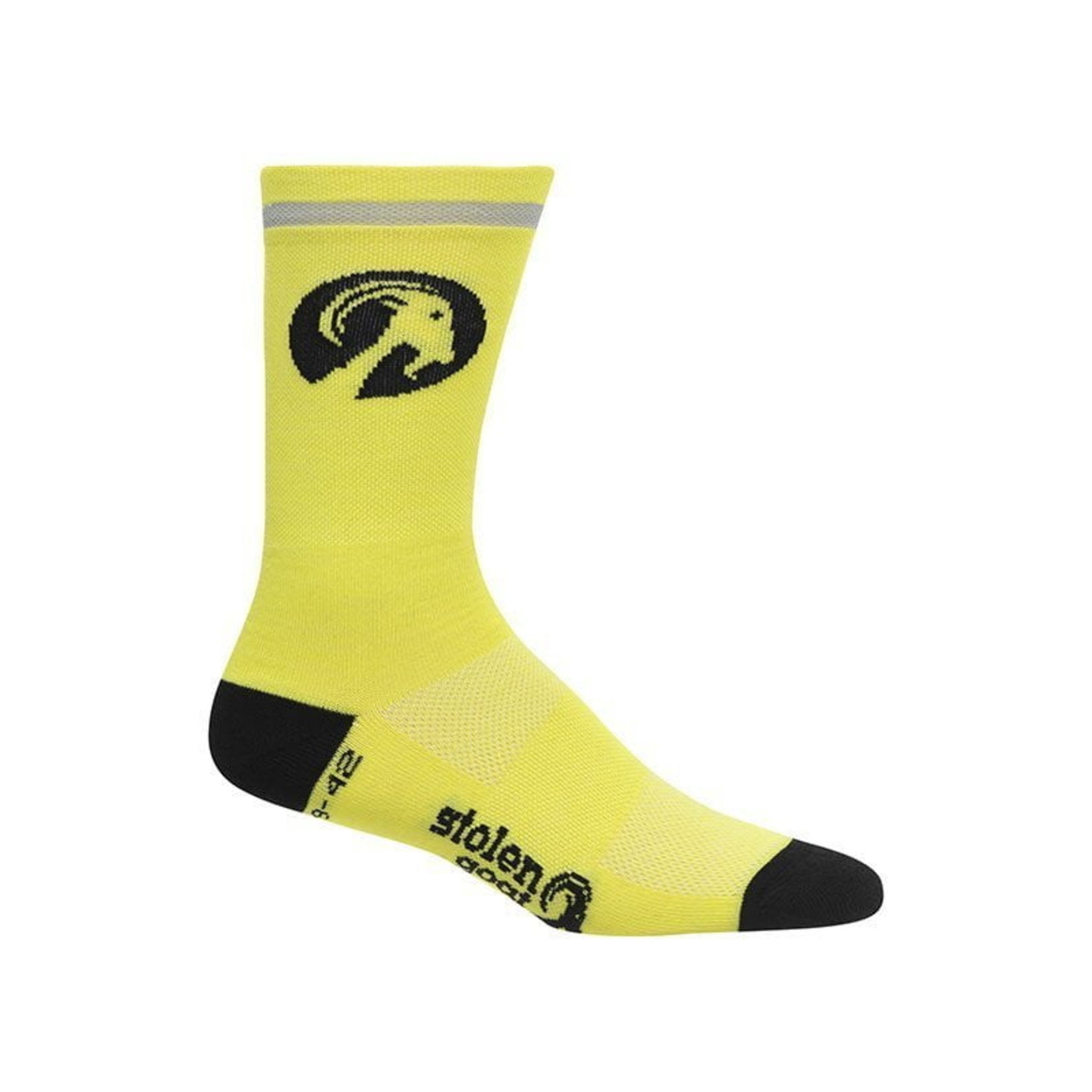 Stolen Goat Stolen Goat Merino Socks Fluoro Yellow