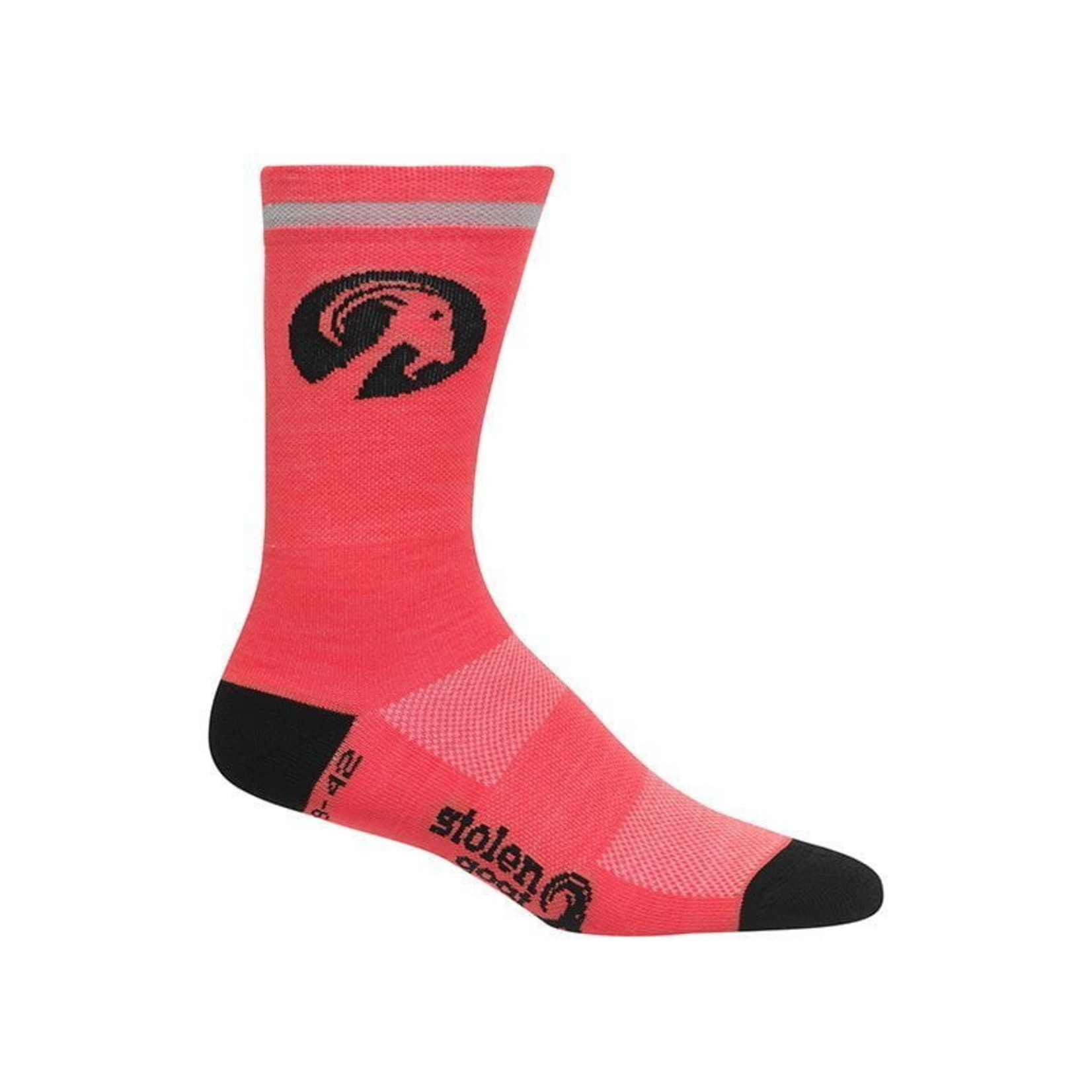 Stolen Goat Stolen Goat Merino Socks Fluoro Pink