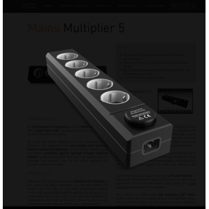 Essential audio tools Mains Multiplier 5 stekkerblok