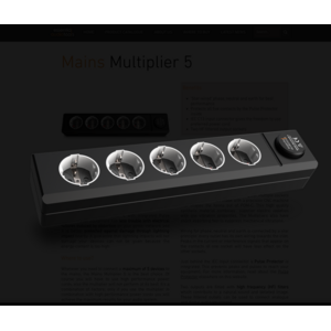 Essential audio tools Mains Multiplier 5 stekkerblok