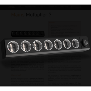 Essential audio tools Mains Multiplier 7 stekkerblok