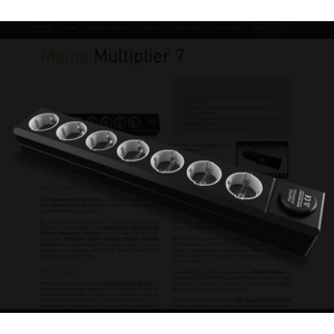 Essential audio tools Mains Multiplier 7 stekkerblok