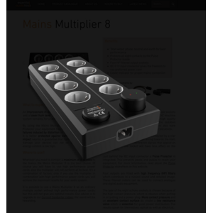 Essential audio tools Mains Multiplier 8 stekkerblok