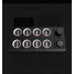 Essential audio tools Mains Multiplier 8 stekkerblok