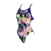 W Crazy Swimsuit Xcross B Allover neon-blue-multi