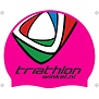 Triathlonwinkel Silicone Badmuts Neon Pink