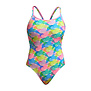 Funkita Pastel Porpie Diamond Back Badpak Dames