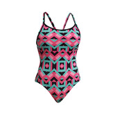 Funkita Square Stare Diamondback Badpak Dames