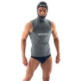 SEAC neopreen undervest Hoody Men grey
