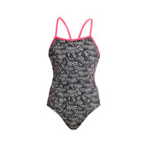 Funkita Zebra Crossing Eco Single Strap Badpak Dames