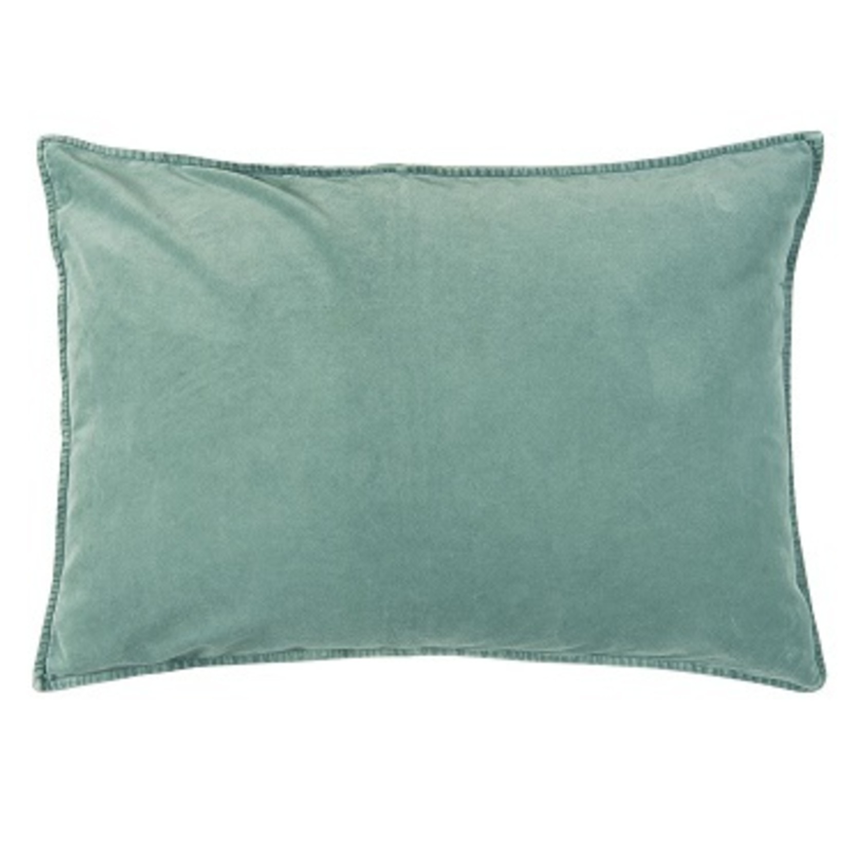 IB Laursen Velvet kussenhoes green mist (72x52cm)