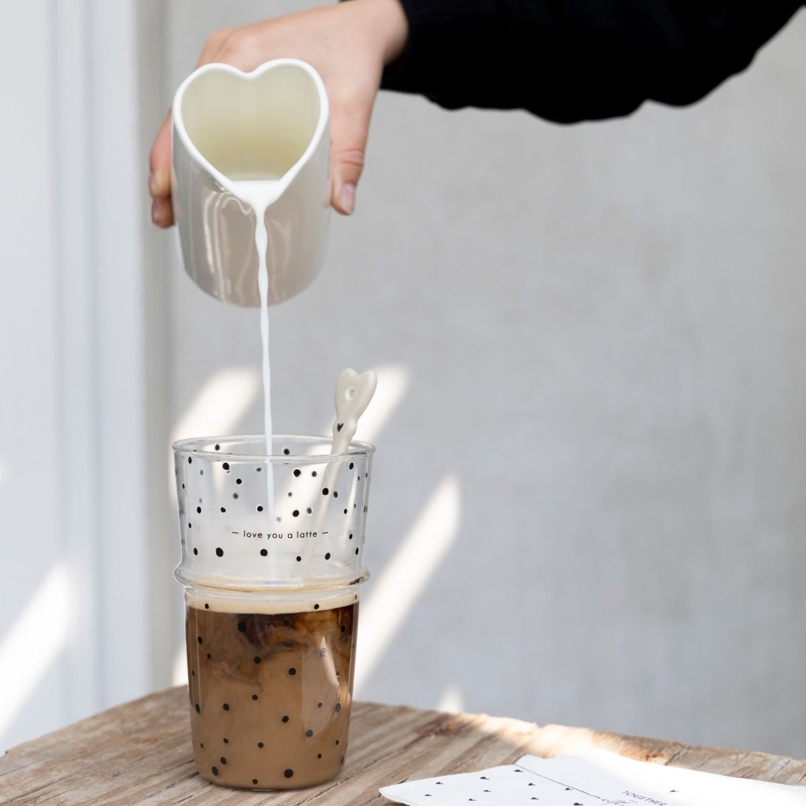 Bastion Collections Lepel latte macchiato titaan