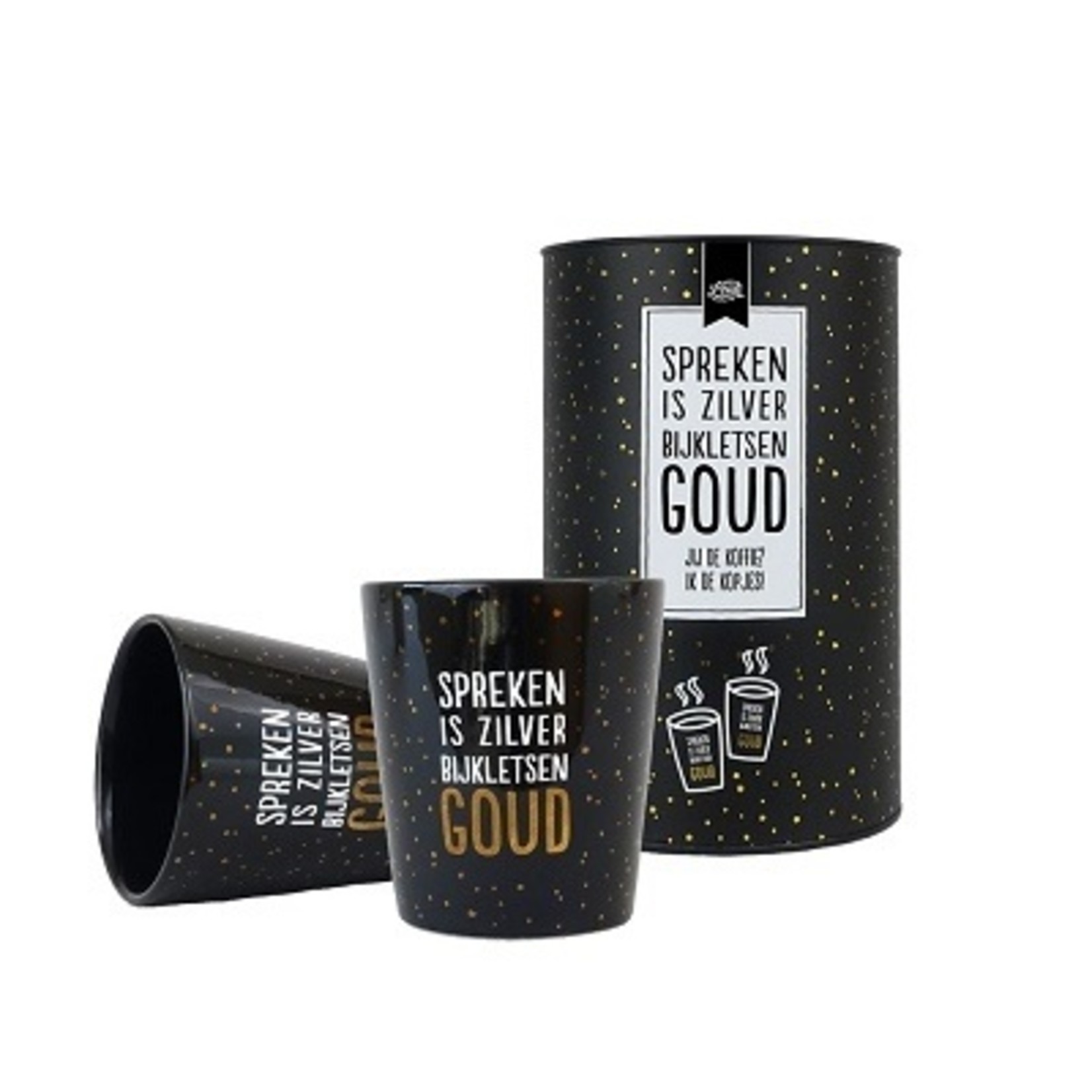 Totale leegverkoop van 100%LEUK Koffiemokken