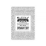 Totale leegverkoop van 100%LEUK Kaart- Jongetje geboren