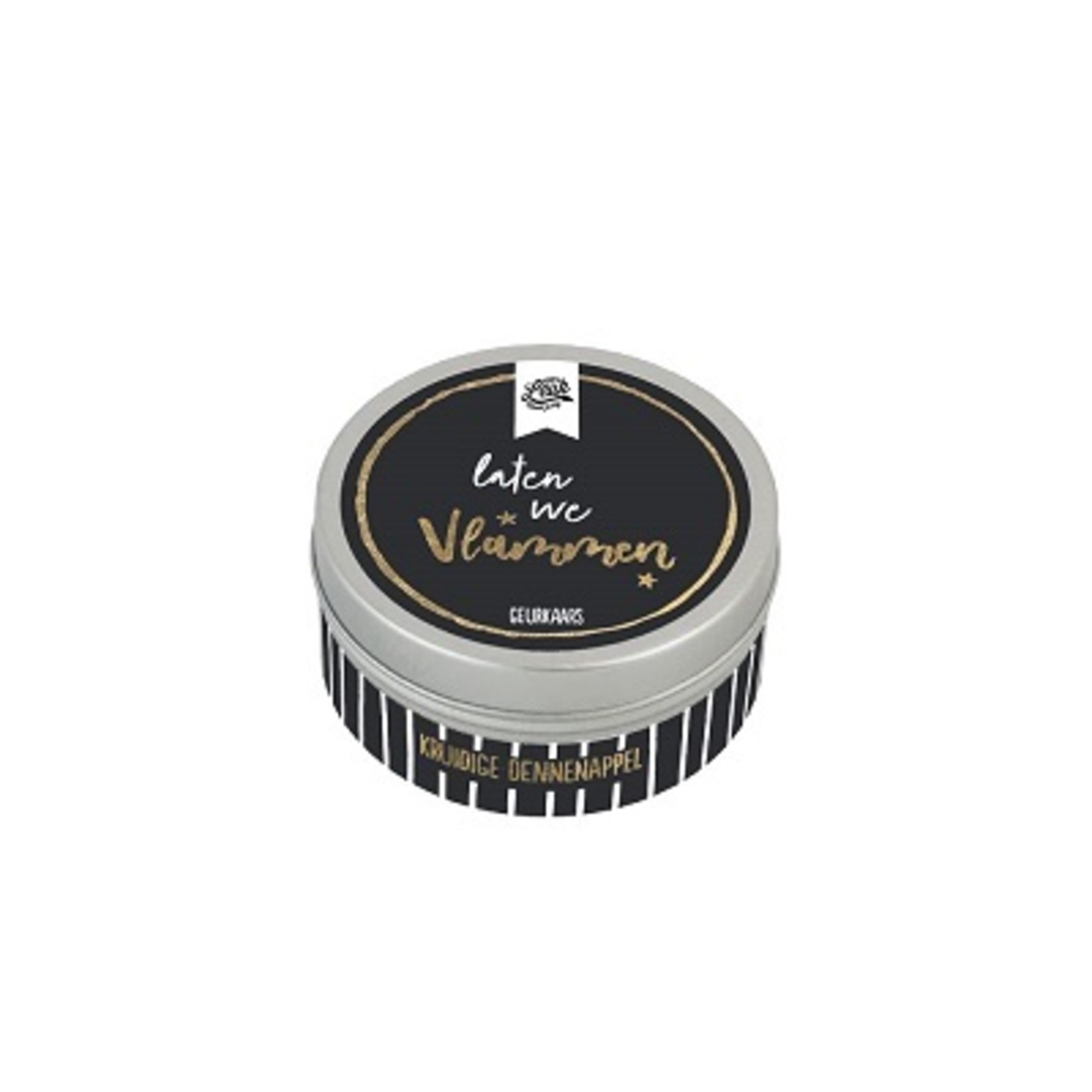 Totale leegverkoop van 100%LEUK Geurkaarsjes in blikje (varianten)