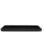 Bastion Collections Tray black - rectangular - Bastion Collections-L