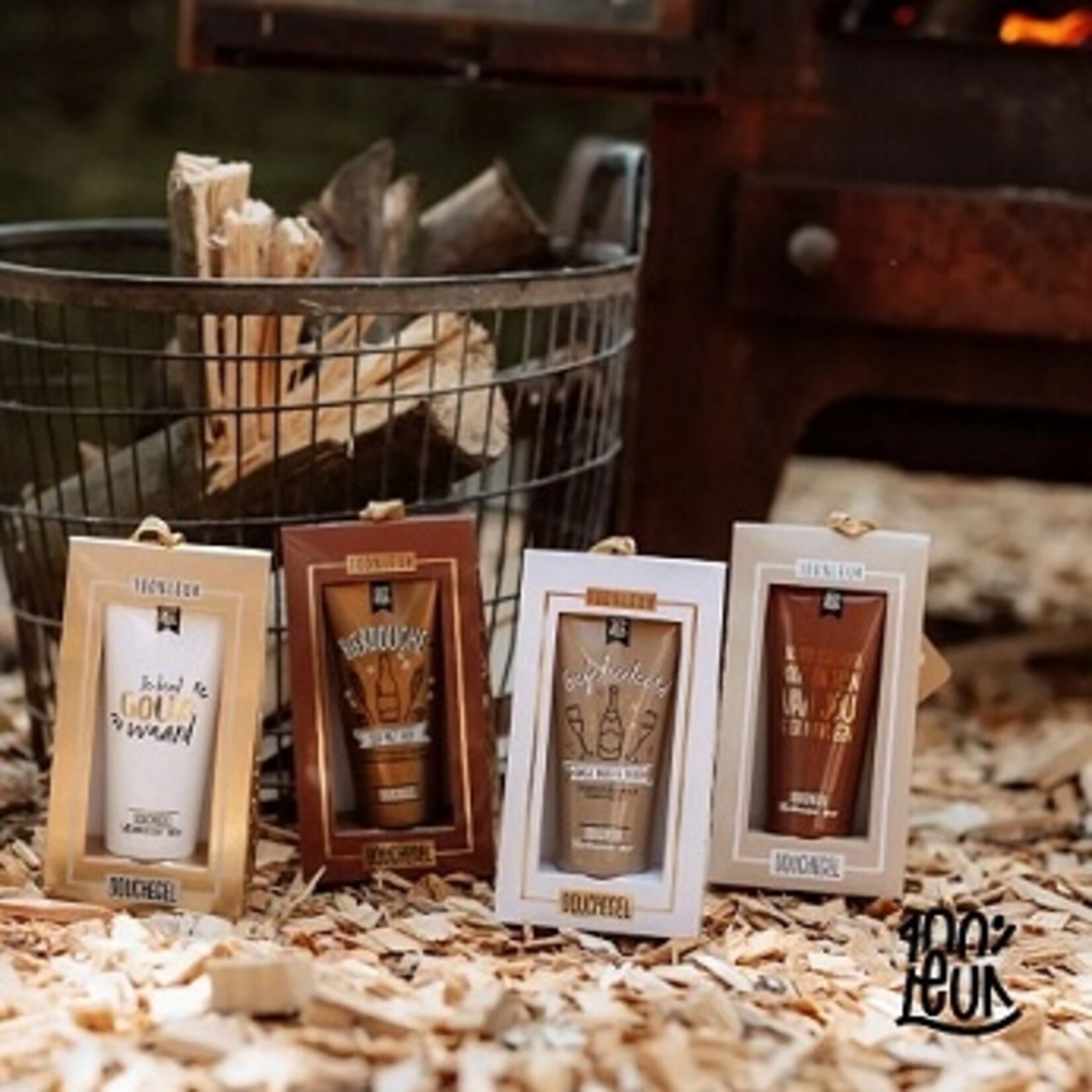 Totale leegverkoop van 100%LEUK Douchegel Gefeliciteerd  in kadoverpakking