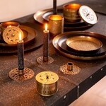 Candleholder Halden Ant Brass set/3