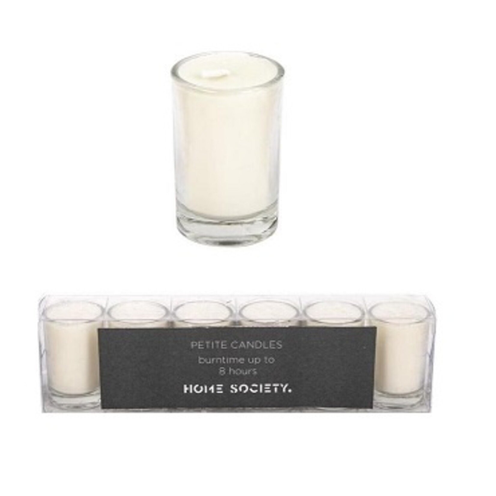 Votive kaarsjes Wit/creme - set van 6