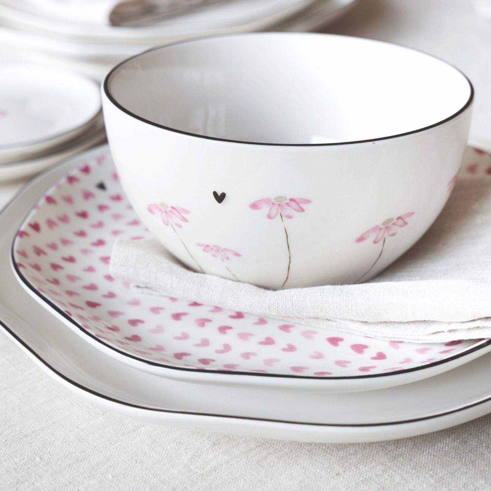 Bastion Collections Kom roze Bloem
