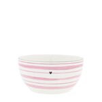 Bastion Collections Kom roze streepjes