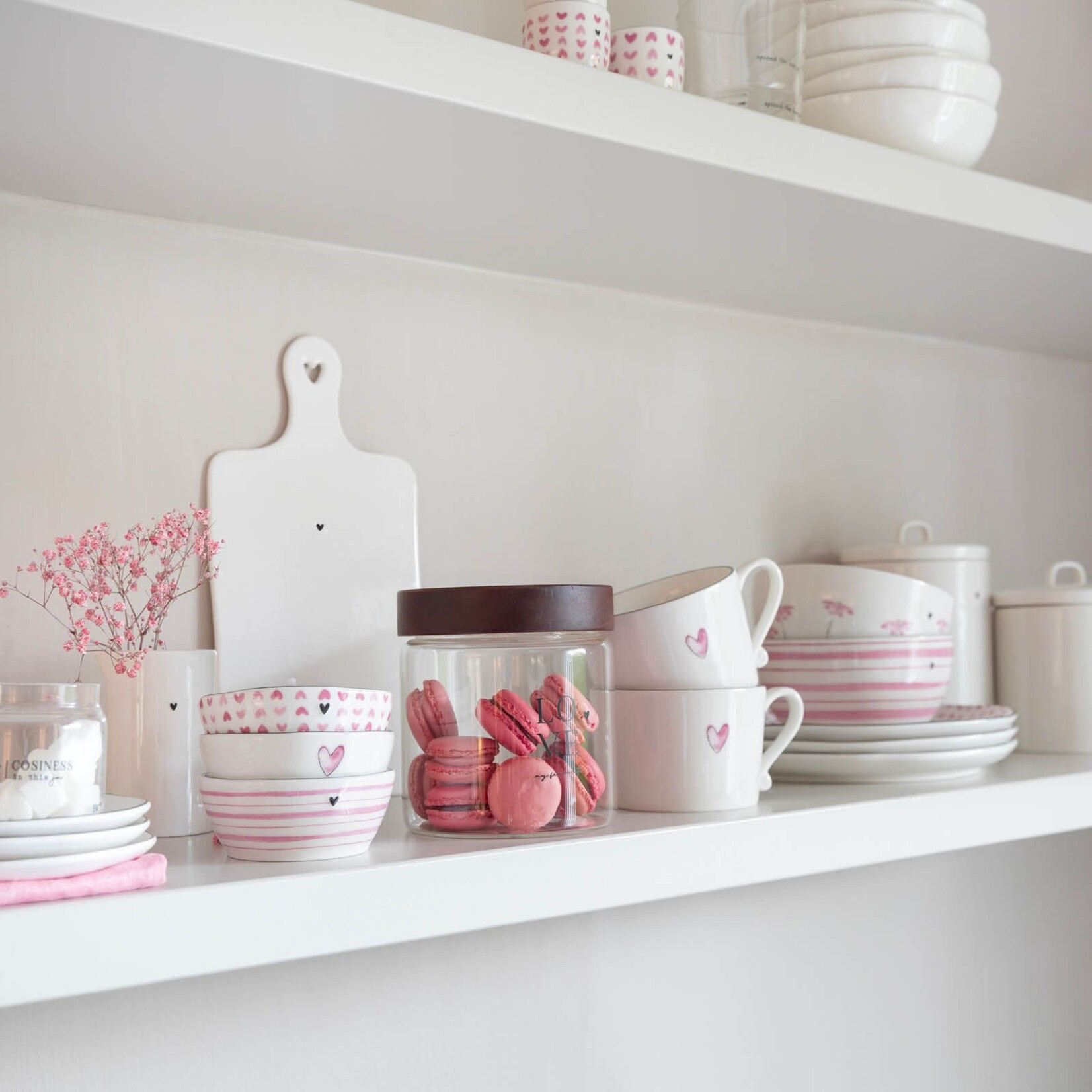 Bastion Collections Kom roze Bloem