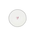 Bastion Collections Side plate roze hart