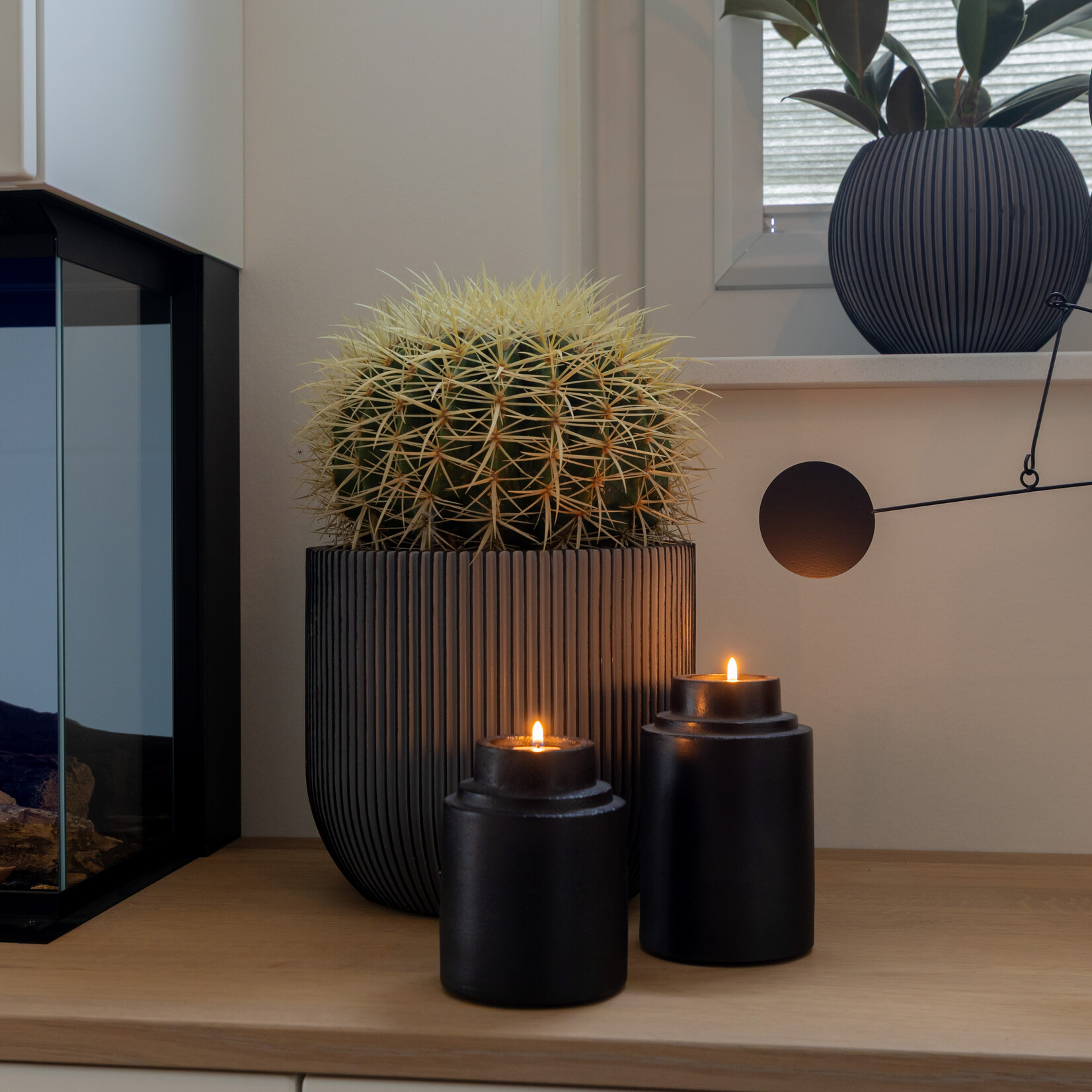 Kaarsenhouder Julia black