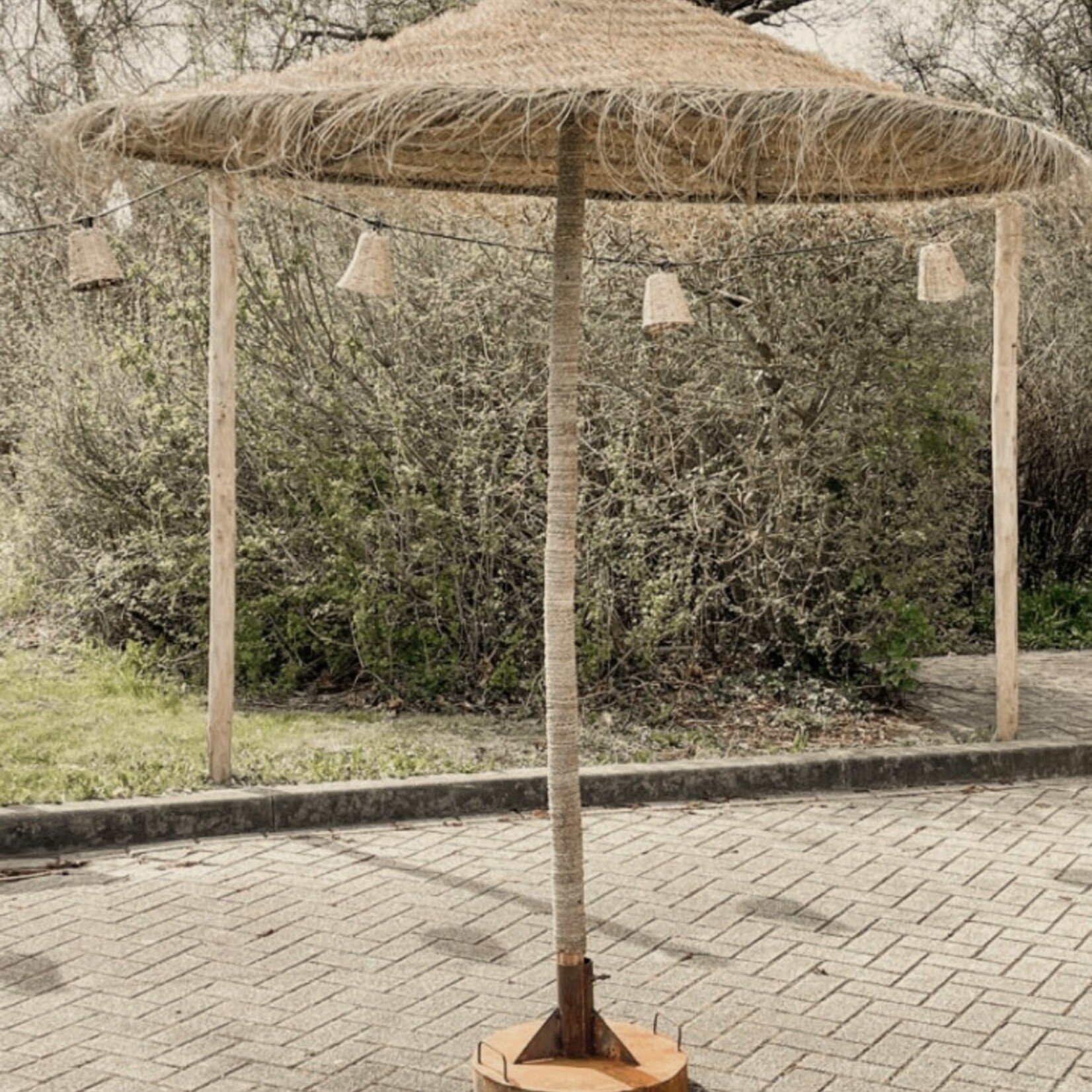 Spartaanse zeegras parasol