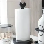 Bastion Collections Keukenrolhouder hart zwart