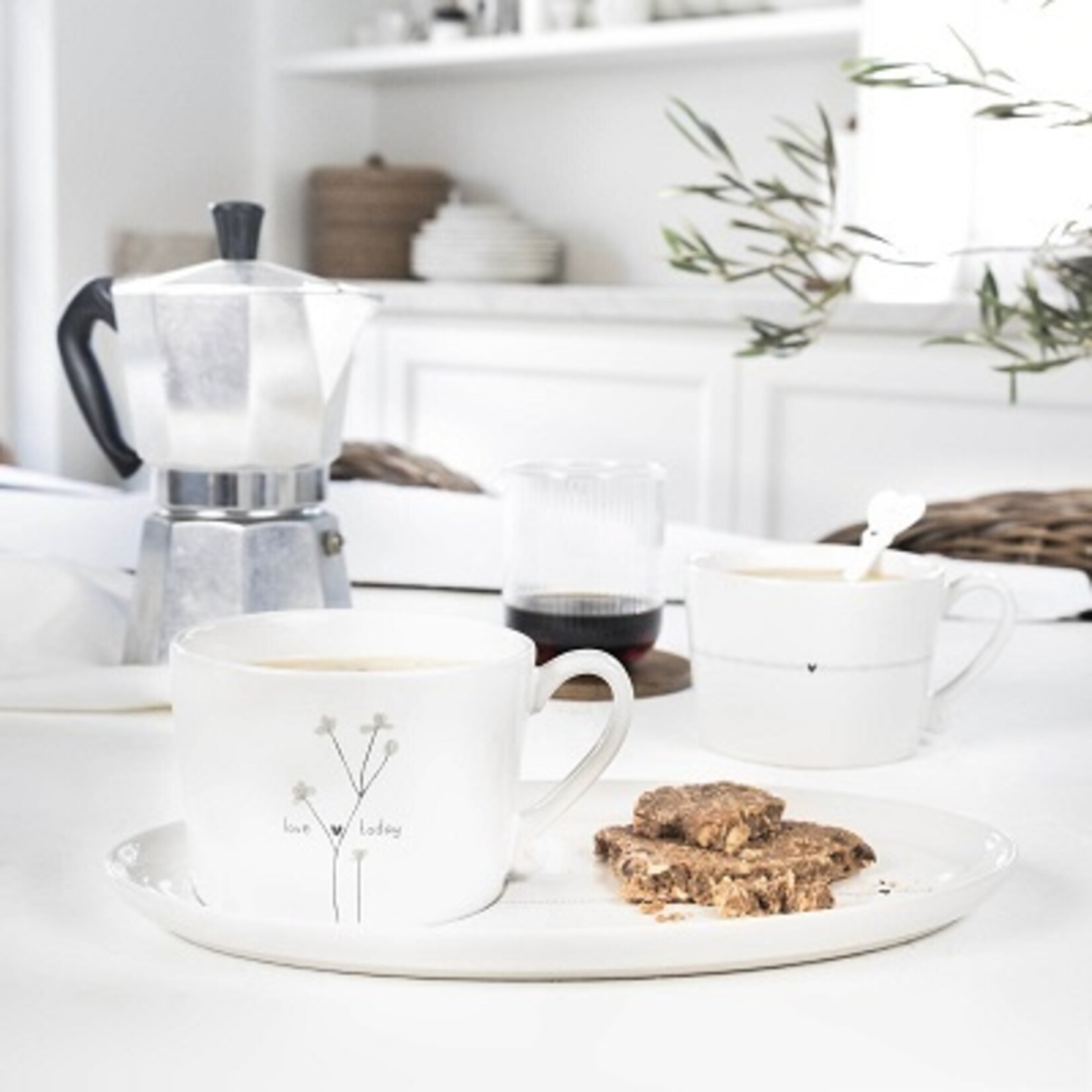 Bastion Collections Waterkannetje - Geribbeld glas